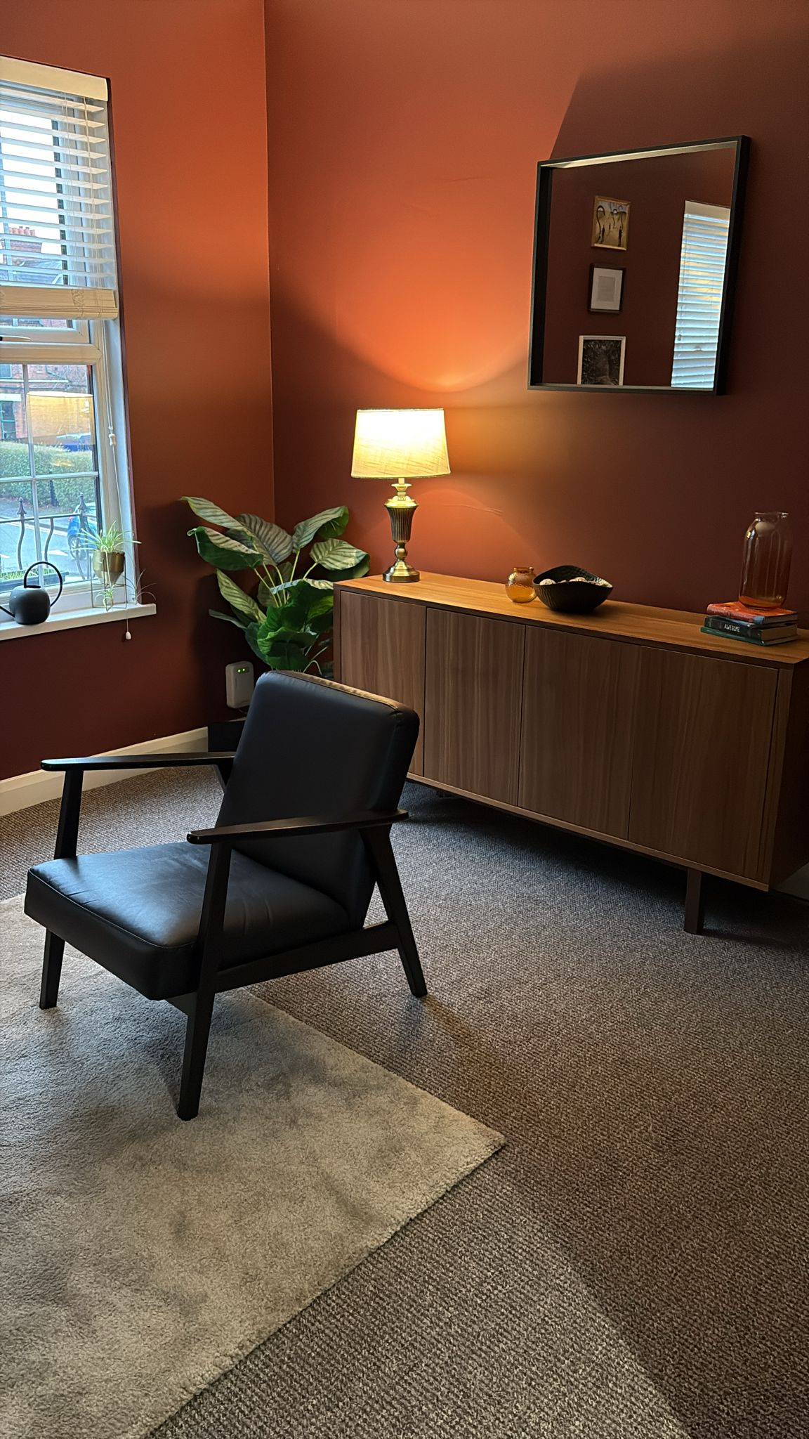 The counselling room — a comfortable, confidential space for therapy